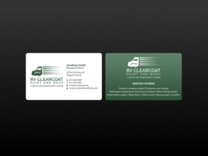 Logo Design by Creations Box 2015 for RV Clearcoat Paint and Body | Design: #12234734