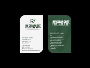 Logo Design by Creations Box 2015 for RV Clearcoat Paint and Body | Design: #12234743