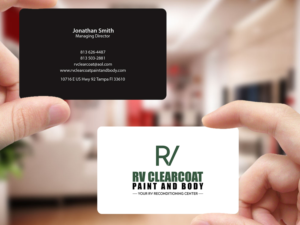 Logo Design by Creations Box 2015 for RV Clearcoat Paint and Body | Design: #12234744