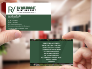 Logo Design by Creations Box 2015 for RV Clearcoat Paint and Body | Design: #12234746