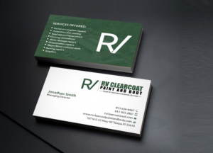 Logo Design by Creations Box 2015 for RV Clearcoat Paint and Body | Design: #12234749