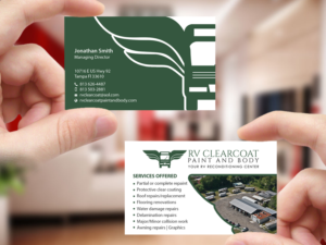 Logo Design by Creations Box 2015 for RV Clearcoat Paint and Body | Design: #12245382
