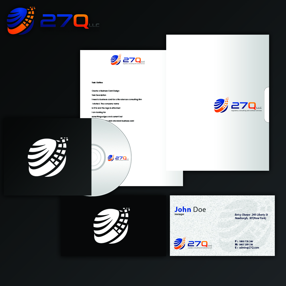 Diseño de Tarjeta de Presentación por junaid ahmad para este proyecto | Diseño #2405967