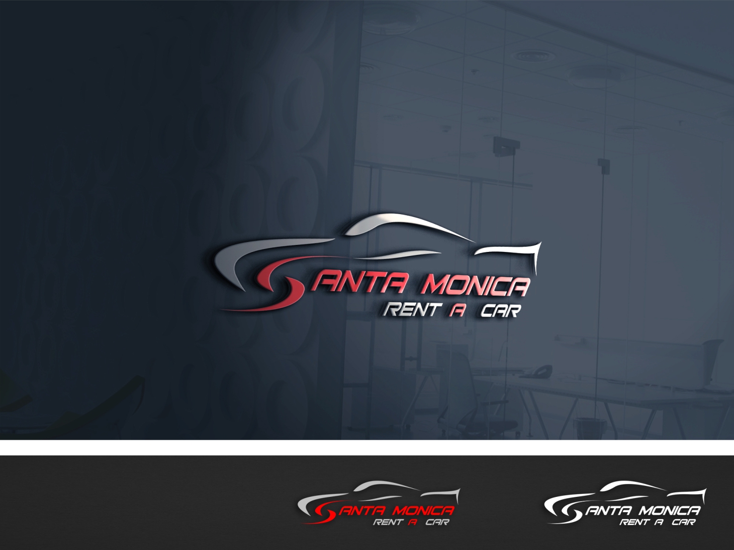 Logo Design by MambaDesign for Santa Monica rent a car | Design #12216729