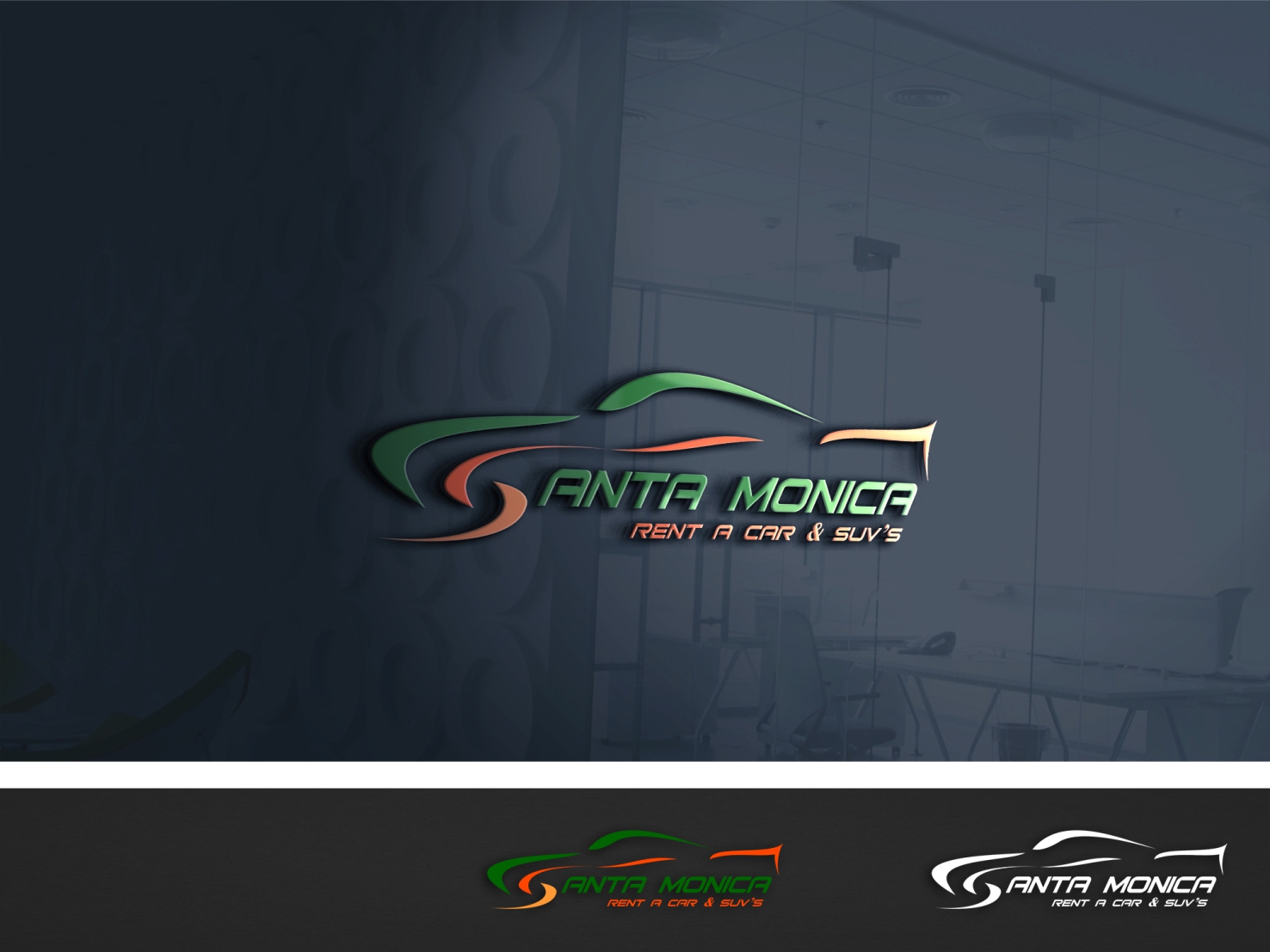 Logo Design by MambaDesign for Santa Monica rent a car | Design #12237835
