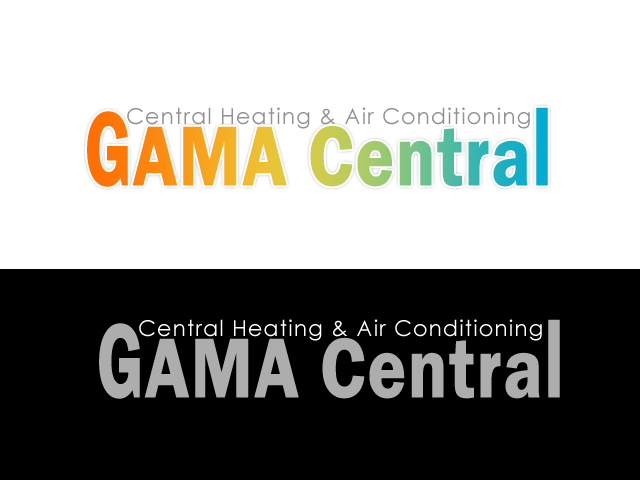 Logo Design by Tempted By Design for Gama Central Heating & Air Conditioning | Design #28814