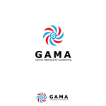 Logo Design by f!ng for Gama Central Heating & Air Conditioning | Design #28851
