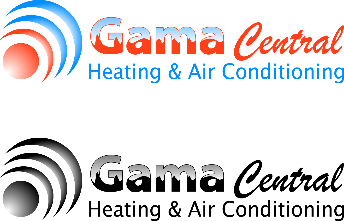Logo Design by Steven Hall for Gama Central Heating & Air Conditioning | Design #29399
