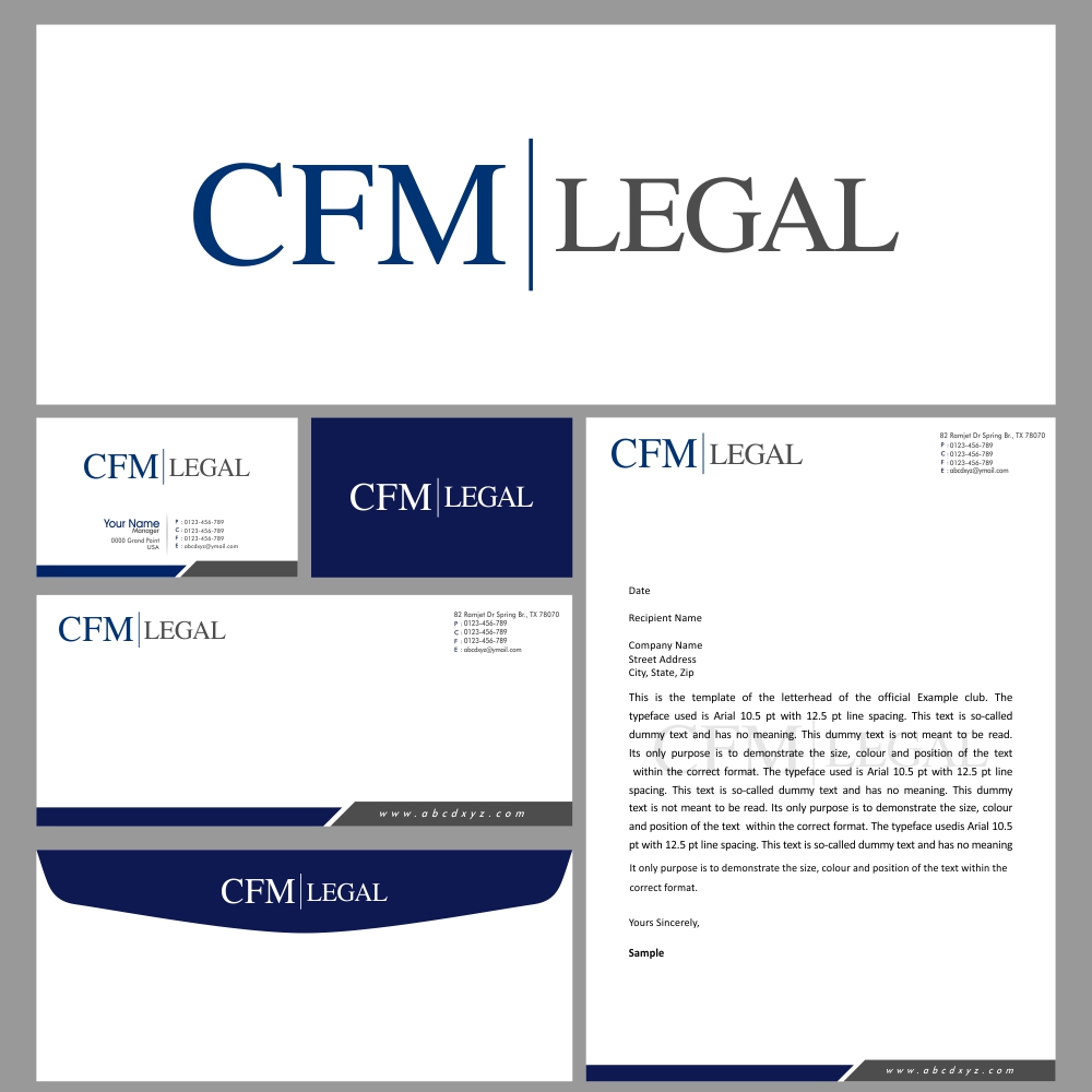 Design de Logo par Liyana pour CFM Legal | Design #12351690
