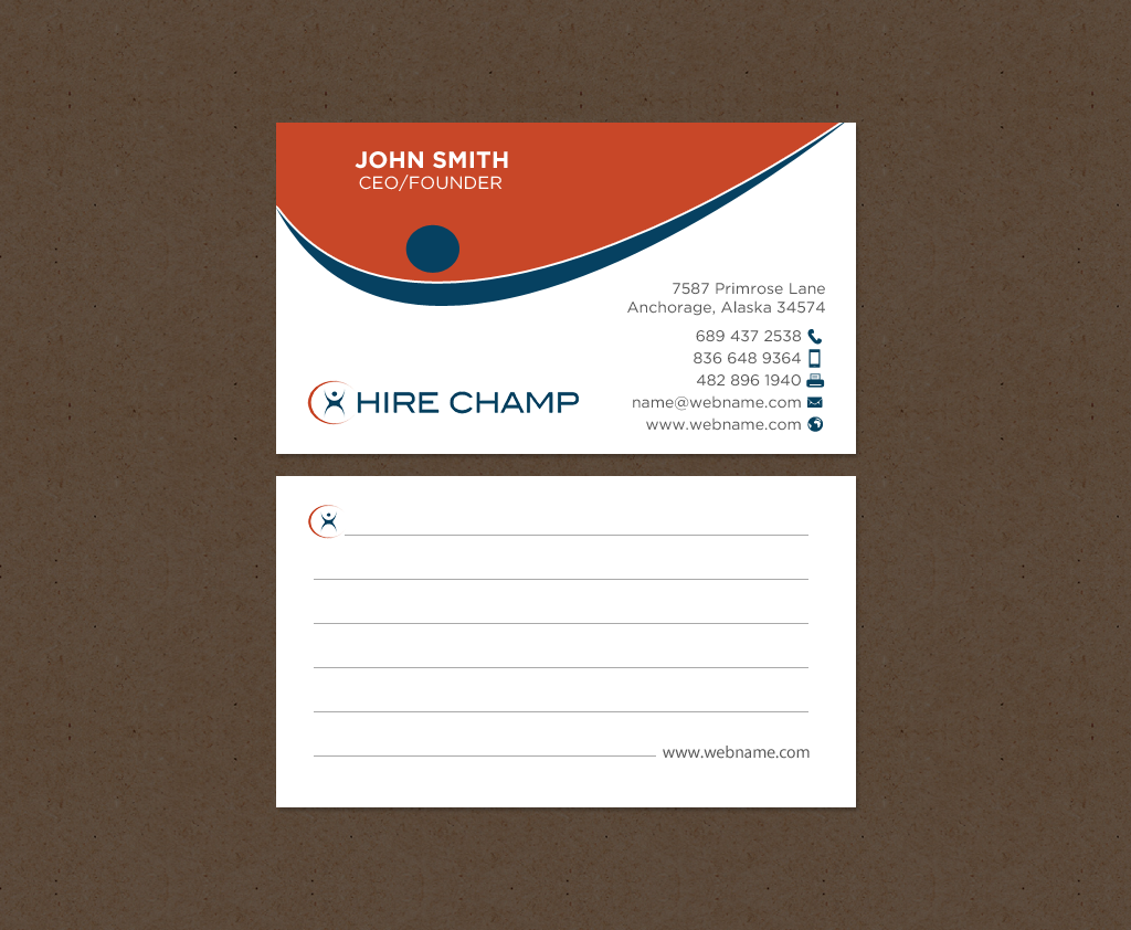 Business Card Design by chandrayaan.creative for this project | Design #12238110