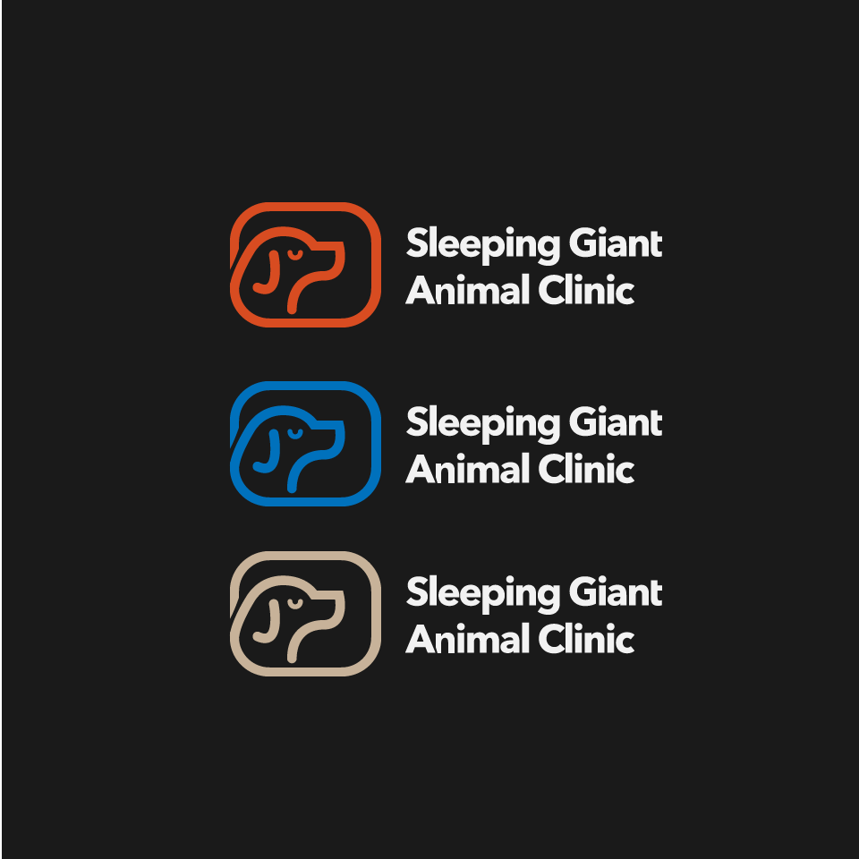 Logo Design by shzyb for Sleeping Giant Animal Clinic | Design #12233716