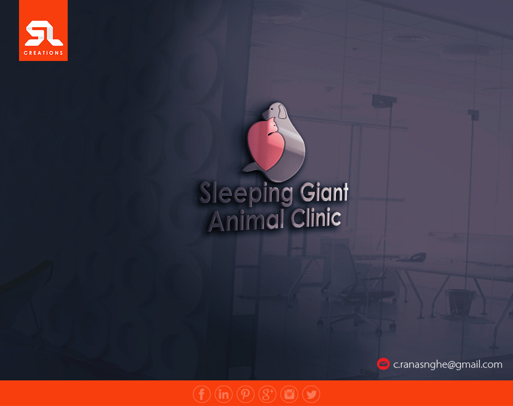 Logo Design by SL Creations for Sleeping Giant Animal Clinic | Design #12538899