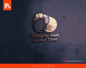 Logo Design by SL Creations for Sleeping Giant Animal Clinic | Design: #12538900