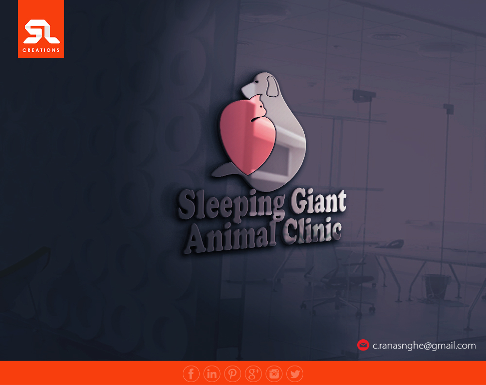 Logo Design by SL Creations for Sleeping Giant Animal Clinic | Design #12538901