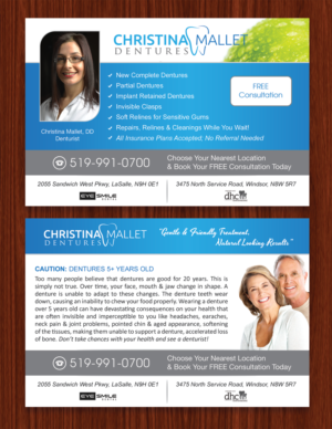 Dentures for adults and seniors, using new products and technology to attract a younger audience | Diseño de Flyer por Adylhere
