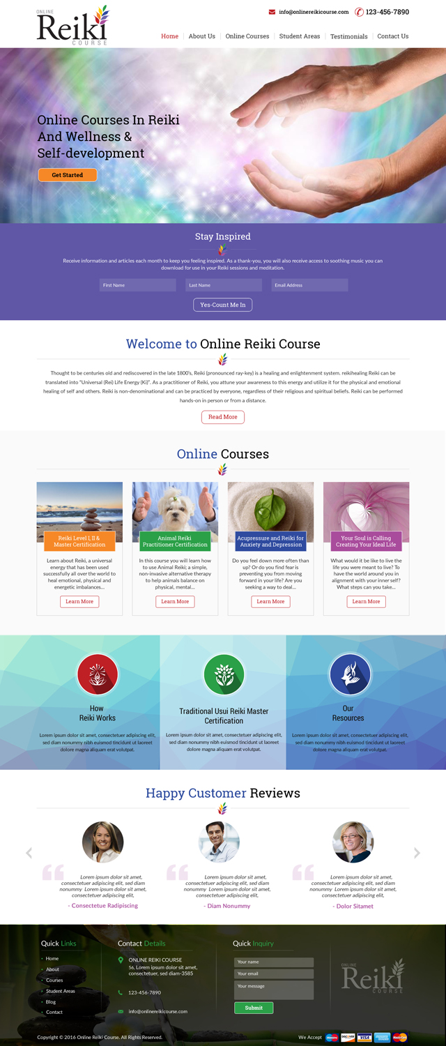 Modern, Serious, Health And Wellness Web Design for No ...