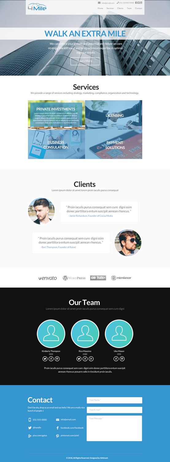 Web Design by Abhinash for this project | Design #18438169