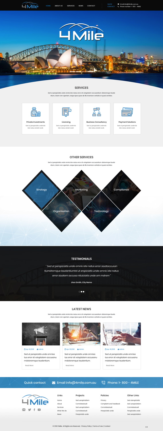 Web Design by pb for this project | Design #18405301