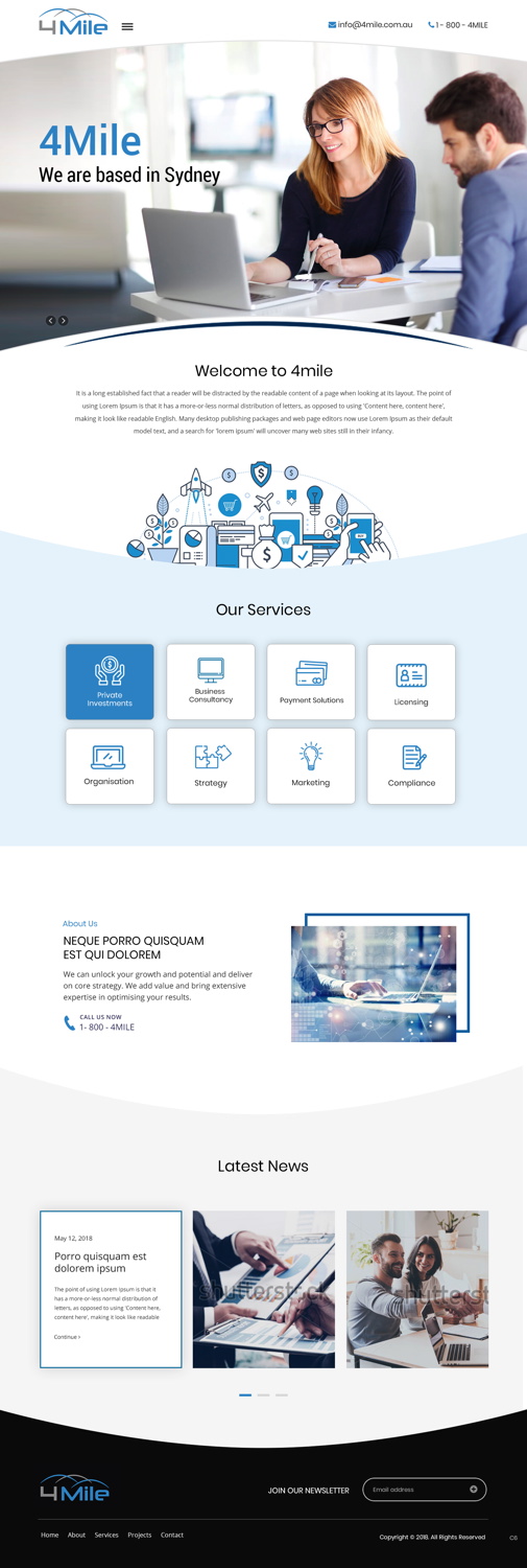 Web Design by pb for this project | Design #18405303