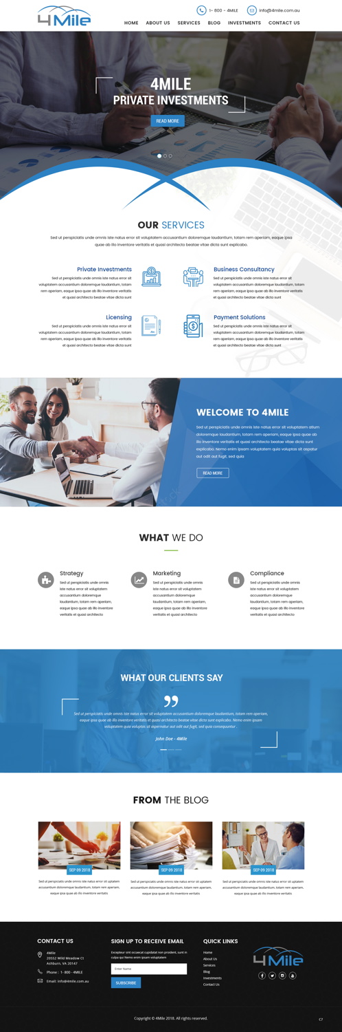 Web Design by pb for this project | Design #18405304