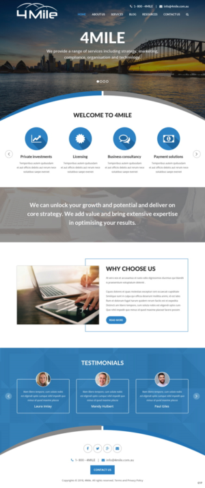 Web Design by pb for this project | Design: #18405309