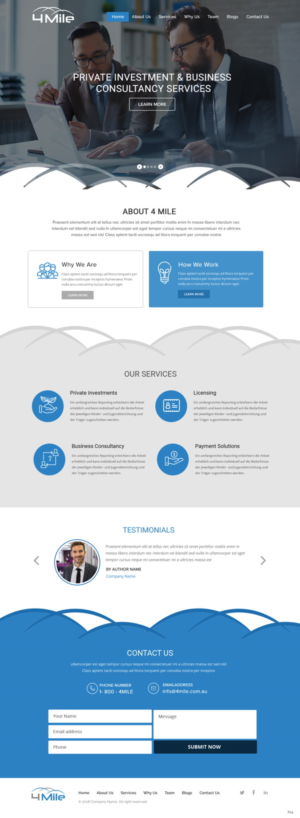 Web Design by pb for this project | Design: #18405327