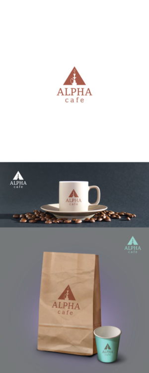 Alpha Cafe | Logo Design by macadesign