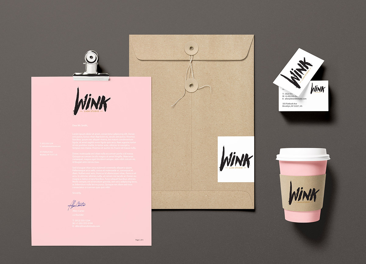 Logo Design by Fk_Design for Wink Lash Studio Pty Ltd | Design #12259770