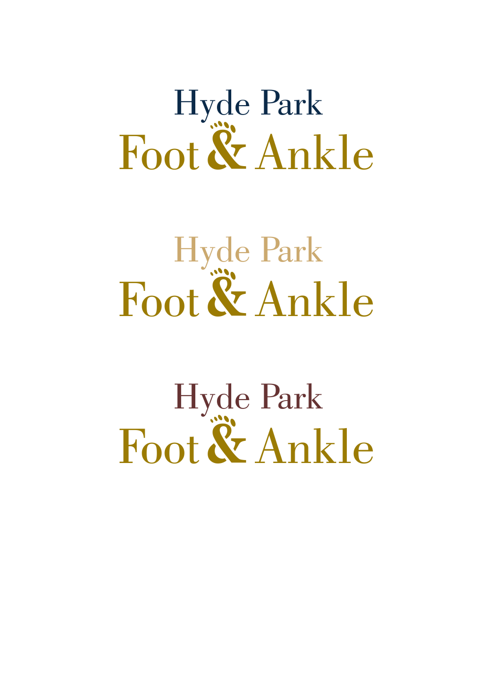 Logo Design by shahdesign1974 for hyde park foot & ankle | Design #12408556