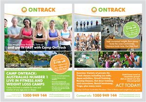 On Track Fitness and Weight Loss Camps | Flyer-Design von Atvento Graphics