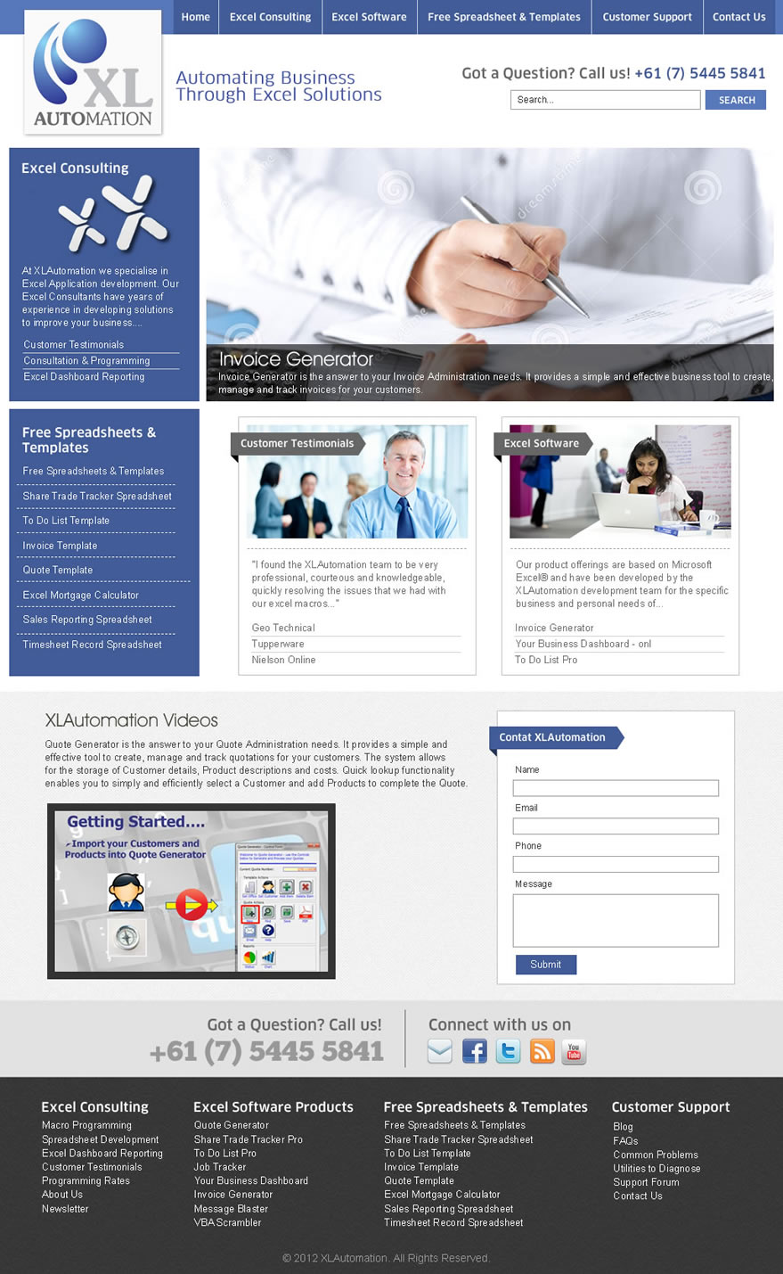 Web Design by DesignCreativity4you for MyOfficeInTheCloud | Design #2435264