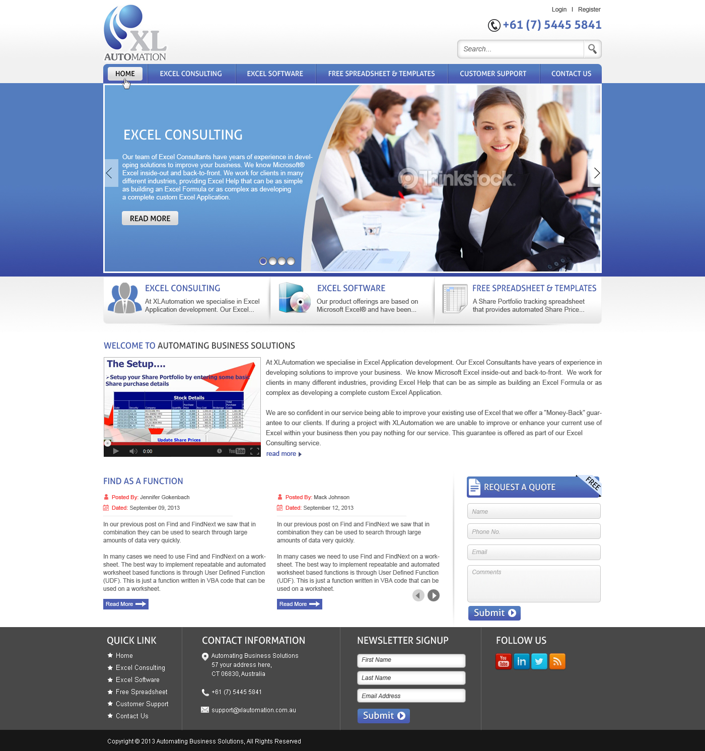 Web Design by MycroDesigns for MyOfficeInTheCloud | Design #2414764