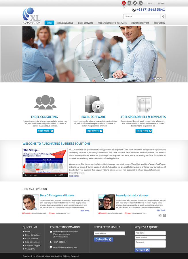 Web Design by MycroDesigns for MyOfficeInTheCloud | Design #2429828