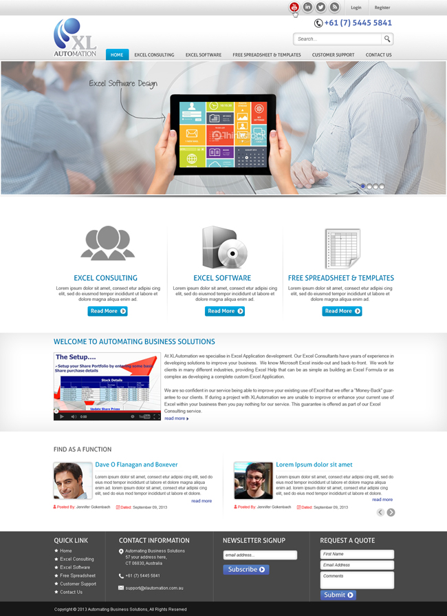 Web Design by MycroDesigns for MyOfficeInTheCloud | Design #2435661
