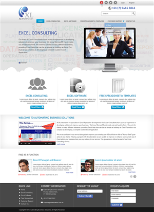 Web Design by MycroDesigns for MyOfficeInTheCloud | Design: #2439504