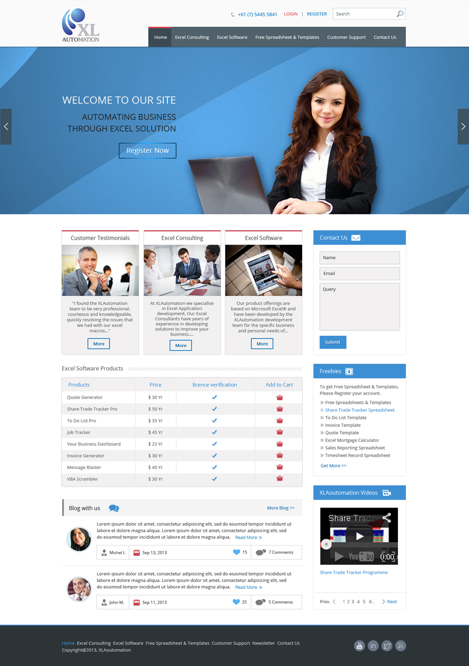 Web Design by UniqueDesignz for MyOfficeInTheCloud | Design #2440723