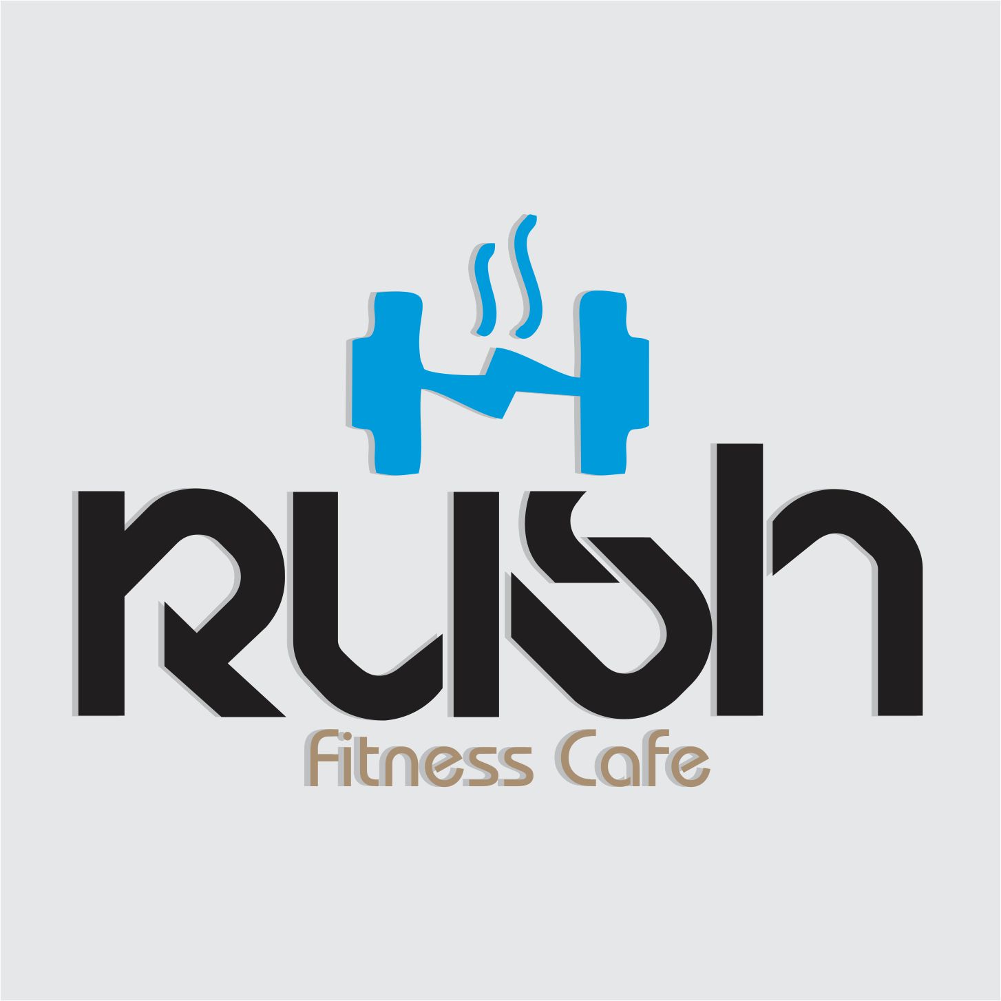 Diseño de Logo por Jcarlos para Rush Fitness Cafe | Diseño #12368429