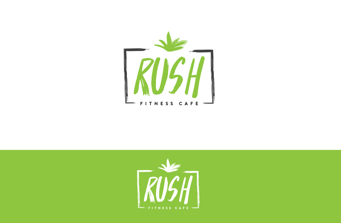 Diseño de Logo por GLDesigns para Rush Fitness Cafe | Diseño #12317025