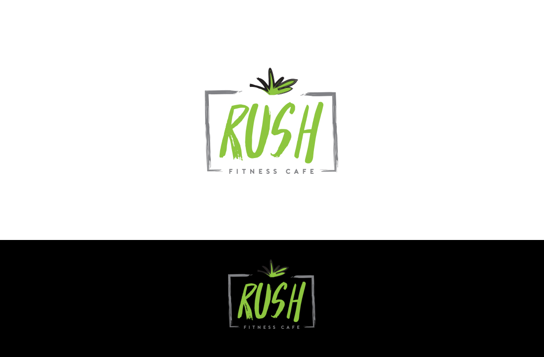 Diseño de Logo por GLDesigns para Rush Fitness Cafe | Diseño #12394274