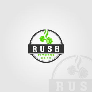 Diseño de Logo por Mbembet para Rush Fitness Cafe | Diseño: #12395461