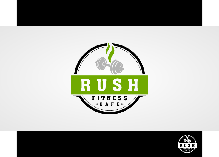 Logo Design by Mbembet for Rush Fitness Cafe | Design #12400131