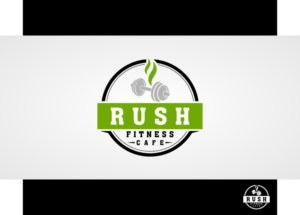 Diseño de Logo por Mbembet para Rush Fitness Cafe | Diseño: #12400131