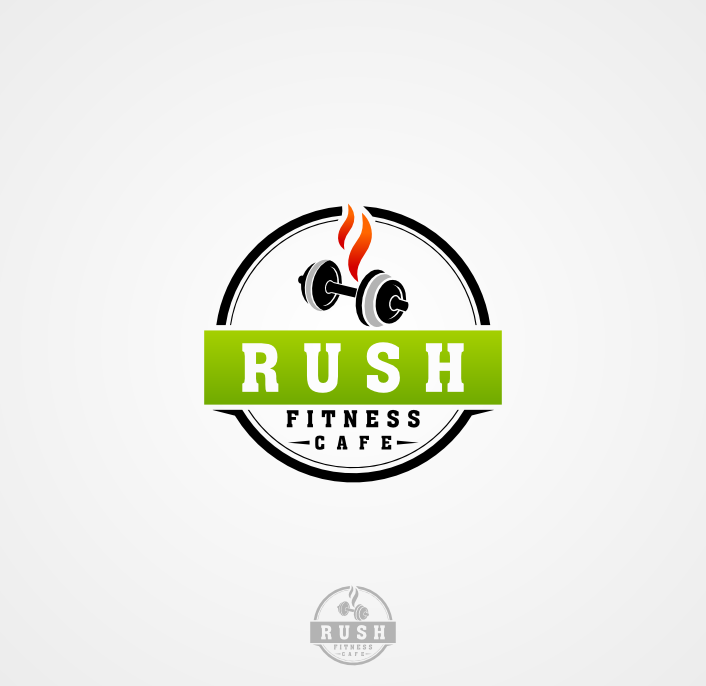 Logo Design by Mbembet for Rush Fitness Cafe | Design #12405239
