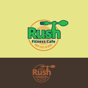 Logo-Design von vIctor für Rush Fitness Cafe | Design #12312186