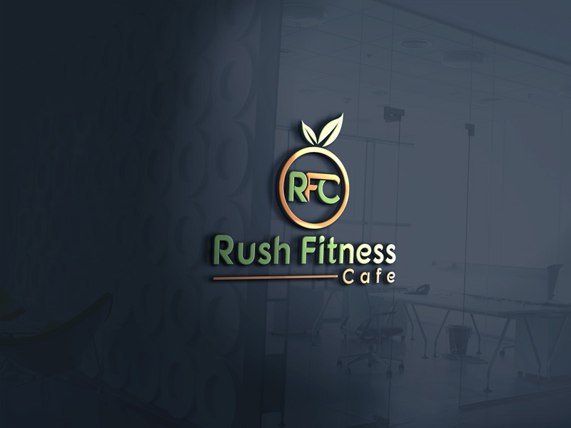 Logo Design by Mehedi Hasan ™ for Rush Fitness Cafe | Design #12311109