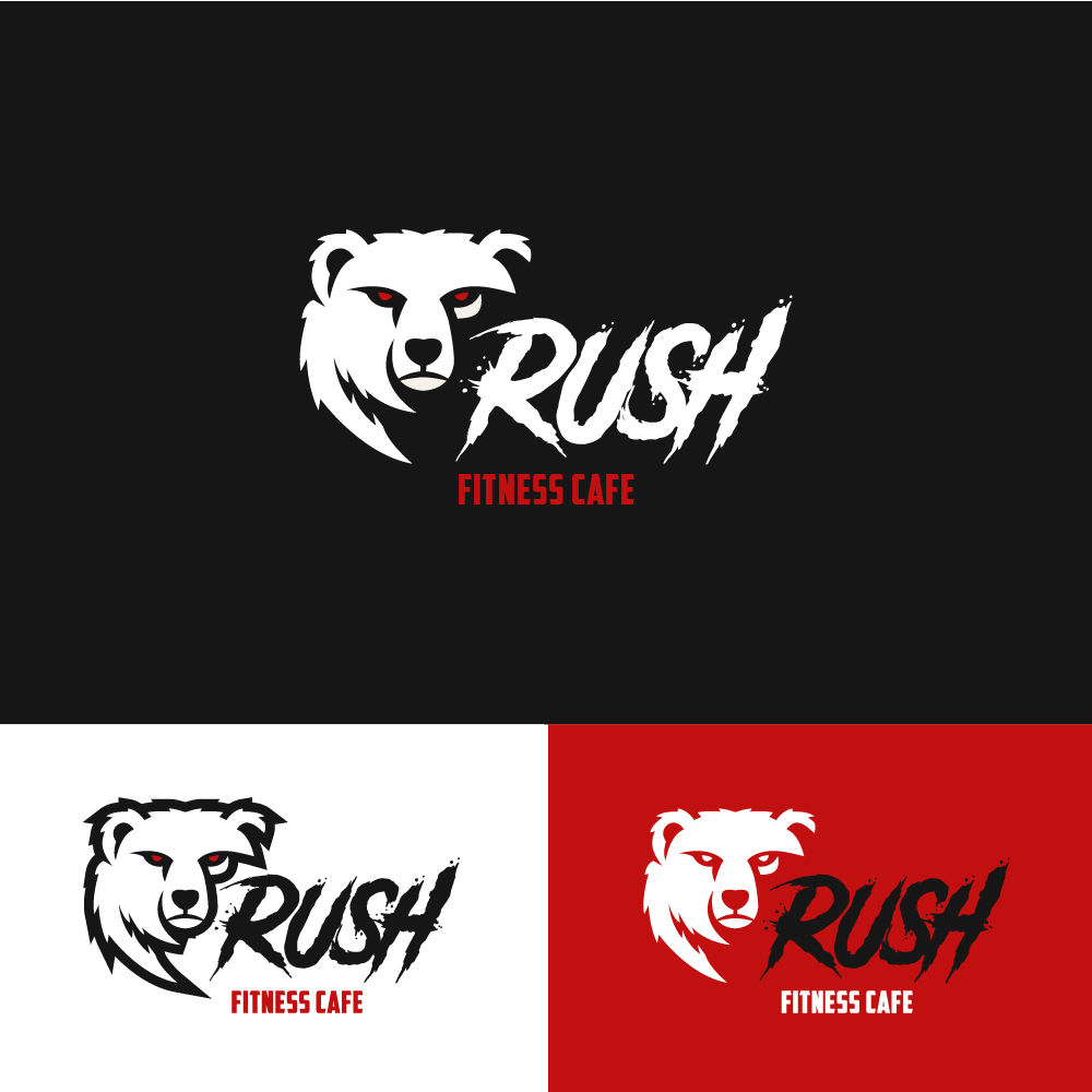 Logo Design by @vorbys for Rush Fitness Cafe | Design #12404955