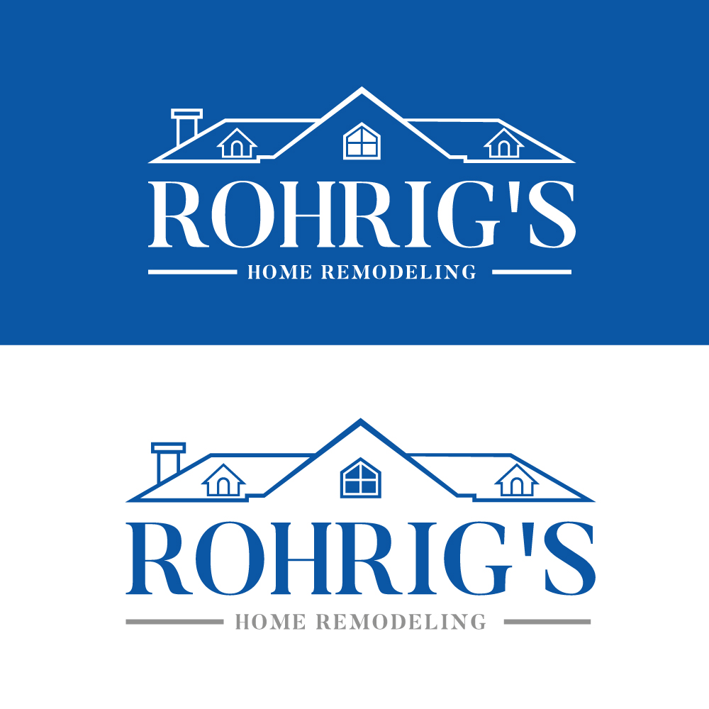 Logo Design by Sathyakumar.G for Rohrig's Home Remodeling | Design #12247475