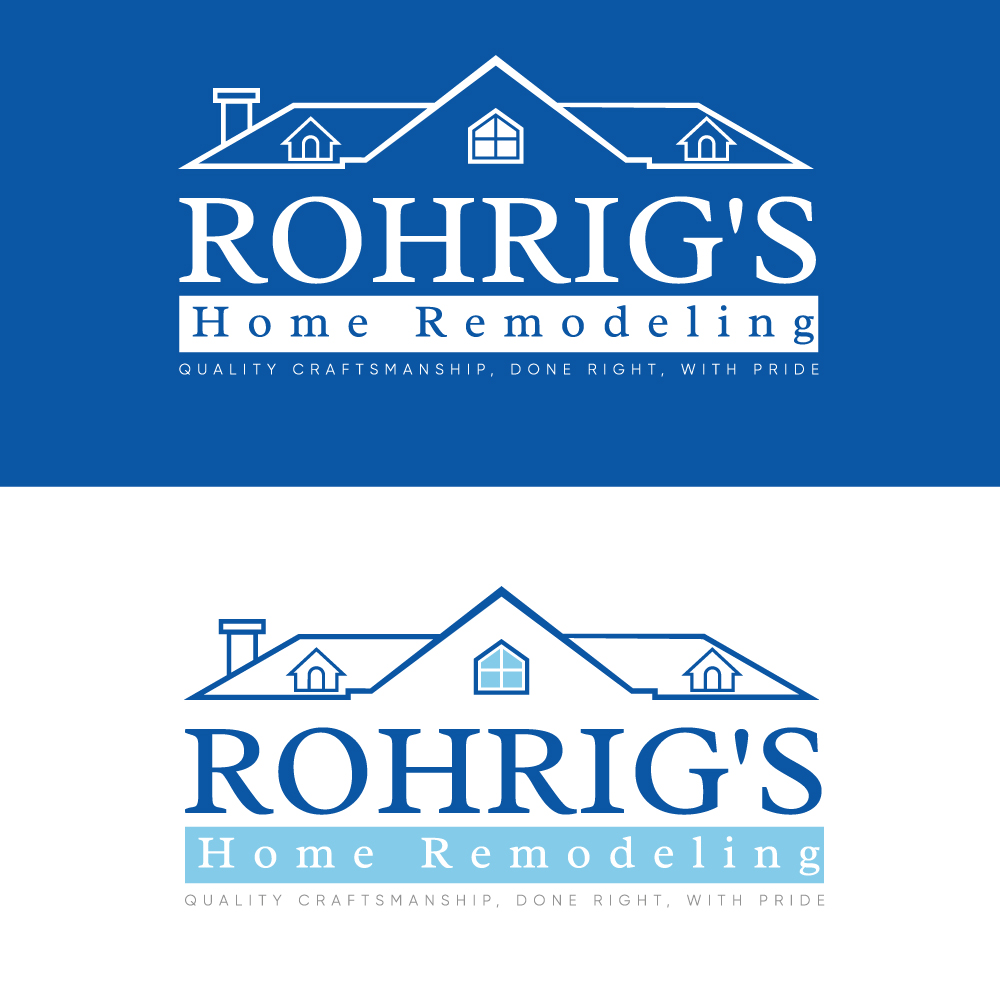 Logo Design by Sathyakumar.G for Rohrig's Home Remodeling | Design #12247623