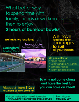 Flyer Design by ketoprofen for Sydney Lawn Bowls Parties | Design: #2394558