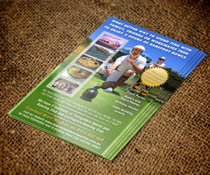 Design de Flyer par jeffdefy pour Sydney Lawn Bowls Parties | Design #2389438